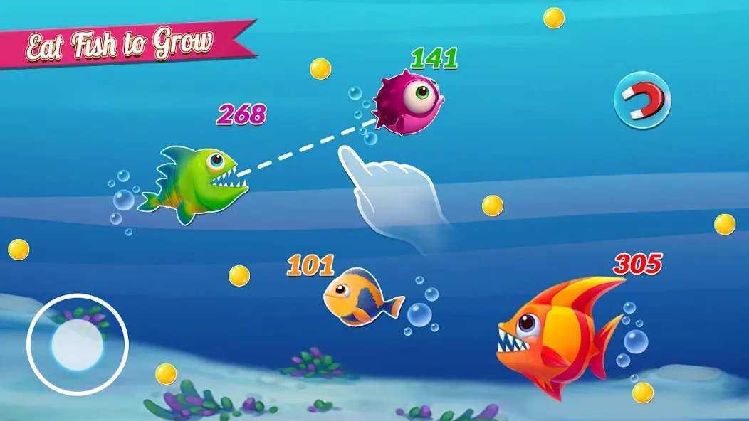 Fish.IO Fish Games Shark Games [MOD: безлимитные монеты и алмазы] Screenshot 5