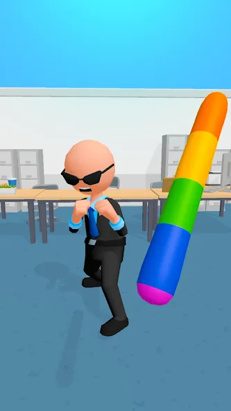 Crazy Office — Slap &amp; Smash [MOD: без рекламы и всё открыто] Screenshot 1