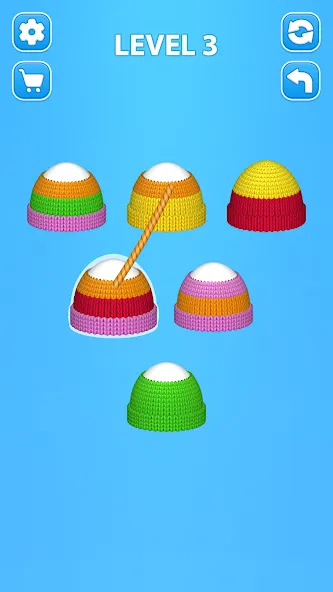 Cozy Knitting: Sorting games [MOD: безлимитные деньги и все уровни открыты] Screenshot 1