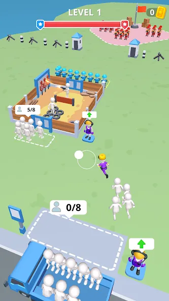Army War Camp—Battle Game [MOD: безлимитные ресурсы и усиленная армия] Screenshot 1