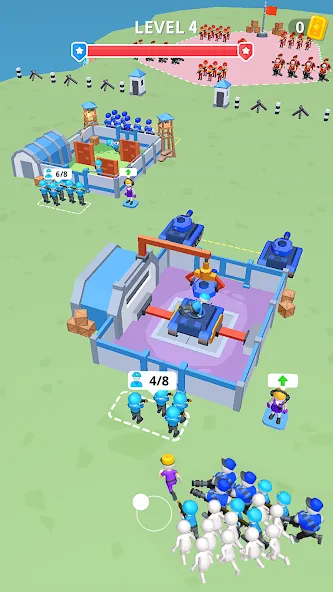 Army War Camp—Battle Game [MOD: безлимитные ресурсы и усиленная армия] Screenshot 4