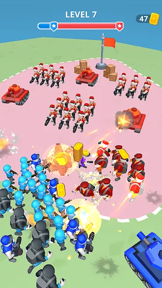 Army War Camp—Battle Game [MOD: безлимитные ресурсы и усиленная армия] Screenshot 5