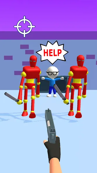 Gun Master 3D - Shoot 'Em Down [MOD: безлимитные деньги и оружие] Screenshot 4