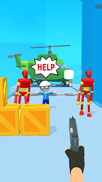 Gun Master 3D - Shoot 'Em Down [MOD: безлимитные деньги и оружие] Screenshot 5