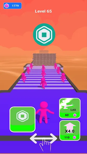 Robux Loto Run [MOD: много робуксов и бонусных уровней] Screenshot 1