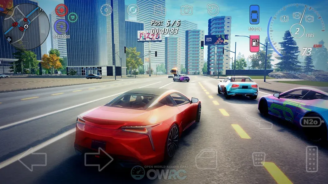 OWRC: Open World Racing Cars [MOD: безлимитные деньги и топливо] Screenshot 1