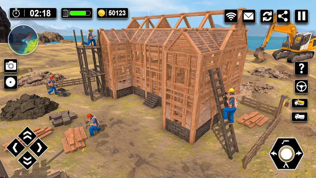 Wood House Construction Game [MOD: все материалы и ресурсы доступны] Screenshot 3