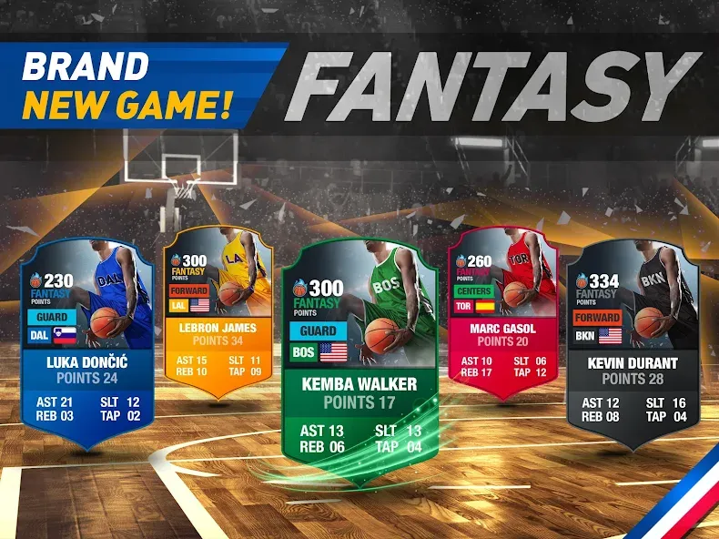 Basketball Fantasy Manager NBA [MOD: безлимитные деньги и игроки] Screenshot 3