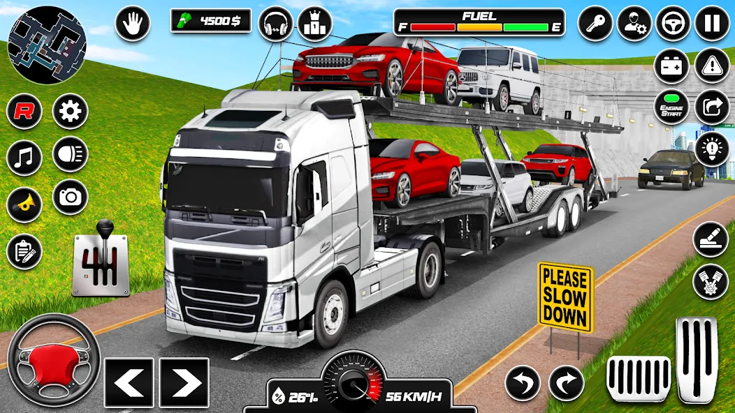 Car Transporter 3d:Truck Games [MOD: безлимитные деньги и топливо] Screenshot 1