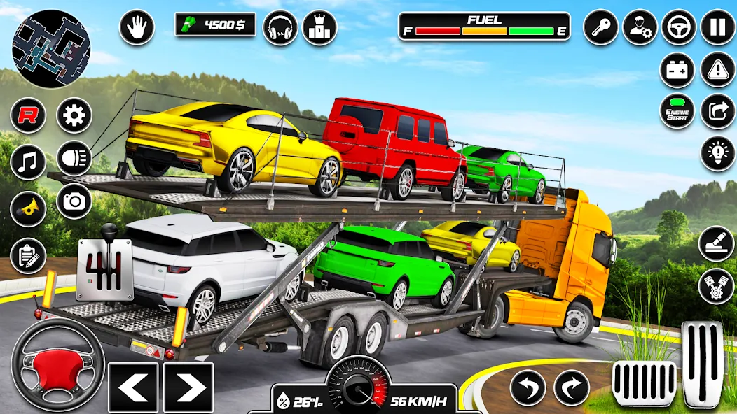 Car Transporter 3d:Truck Games [MOD: безлимитные деньги и топливо] Screenshot 2