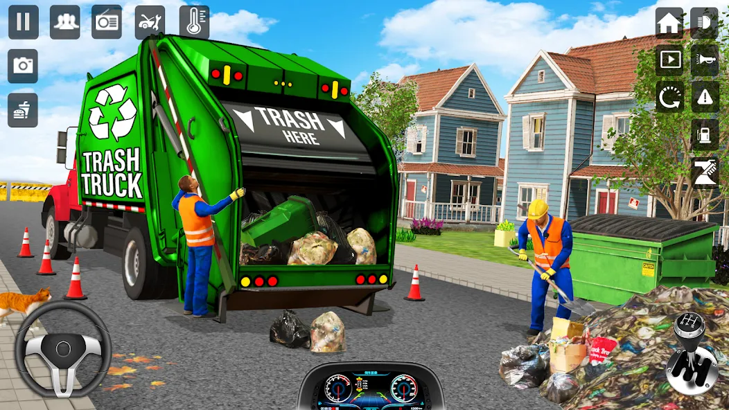 Trash Truck Games Simulator 3D [MOD: безлимитные деньги и всё открыто] Screenshot 1