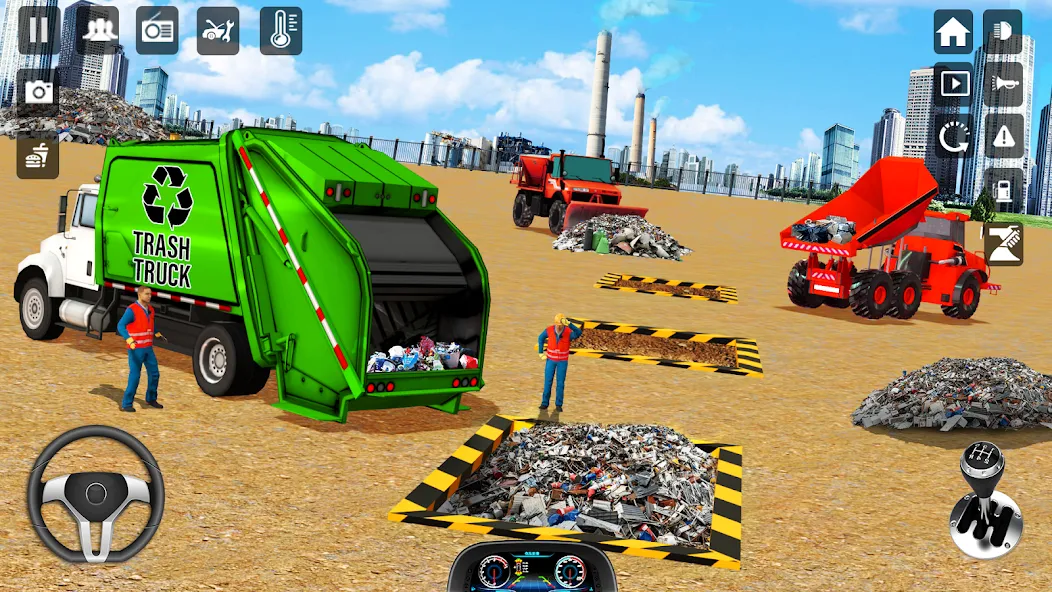 Trash Truck Games Simulator 3D [MOD: безлимитные деньги и всё открыто] Screenshot 3
