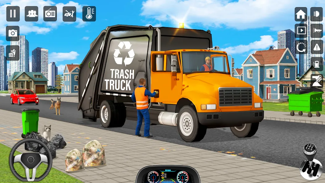 Trash Truck Games Simulator 3D [MOD: безлимитные деньги и всё открыто] Screenshot 5