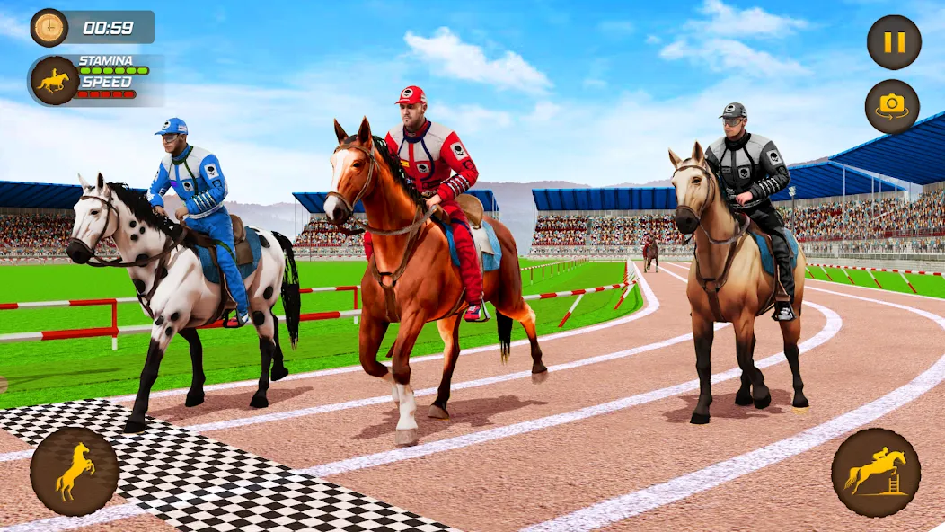 Horse Racing Game: Horse Games [MOD: безлимитные деньги и быстрые лошади] Screenshot 2