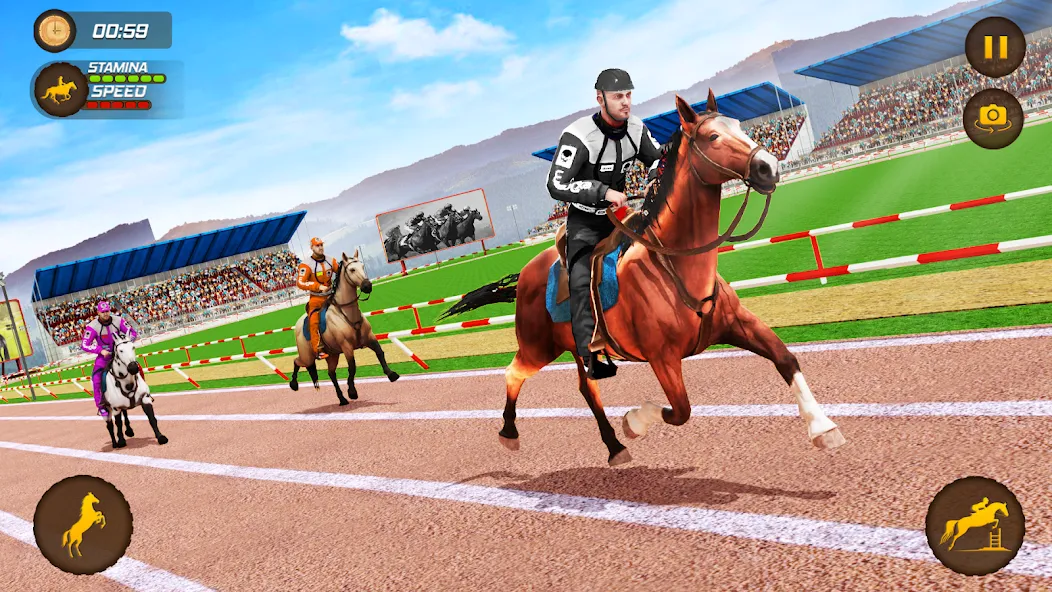 Horse Racing Game: Horse Games [MOD: безлимитные деньги и быстрые лошади] Screenshot 4