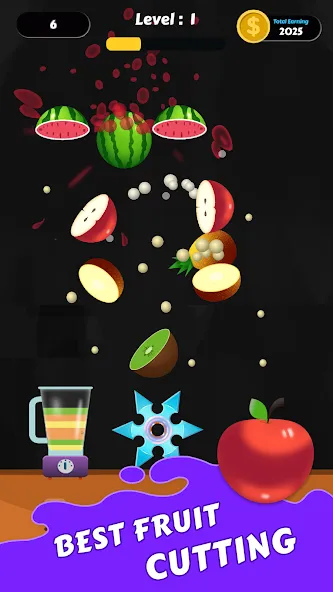 Fruit Cut Master - Crazy Slash [MOD: без рекламы и открыты все ножи] Screenshot 3