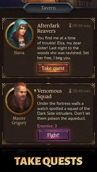 Age of Revenge: Turn Based RPG [MOD: безлимитные деньги и ресурсы] Screenshot 4