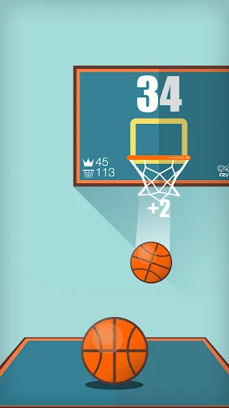 Basketball FRVR - Dunk Shoot [MOD: безлимитные монеты и открытые уровни] Screenshot 4