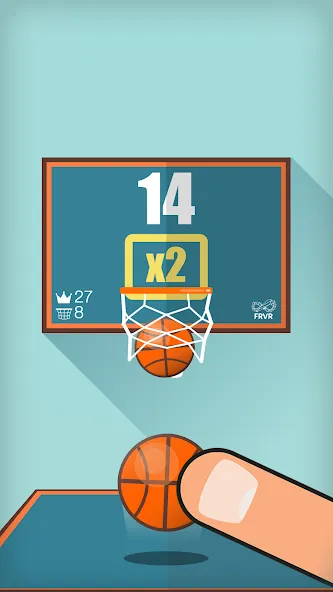 Basketball FRVR - Dunk Shoot [MOD: безлимитные монеты и открытые уровни] Screenshot 5