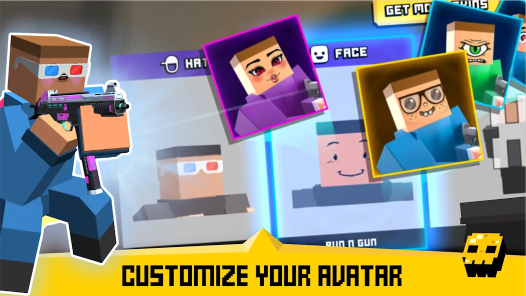 Krunker FRVR - Multiplayer FPS [MOD: много игроков и все оружие] Screenshot 2