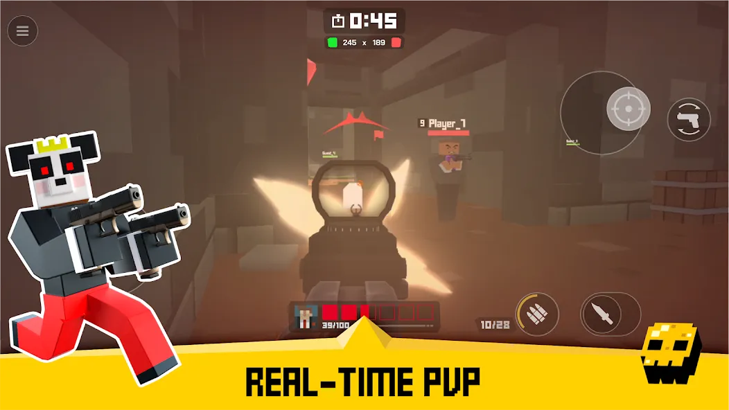 Krunker FRVR - Multiplayer FPS [MOD: много игроков и все оружие] Screenshot 3