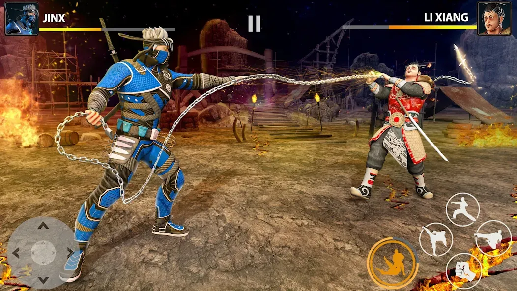 Ninja Clash: Karate Fighters [MOD: безлимитные деньги и энергия] Screenshot 2