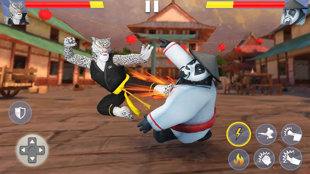 Kung Fu Animal: Fighting Games [MOD: безлимитные деньги и открыты все бойцы] Screenshot 2