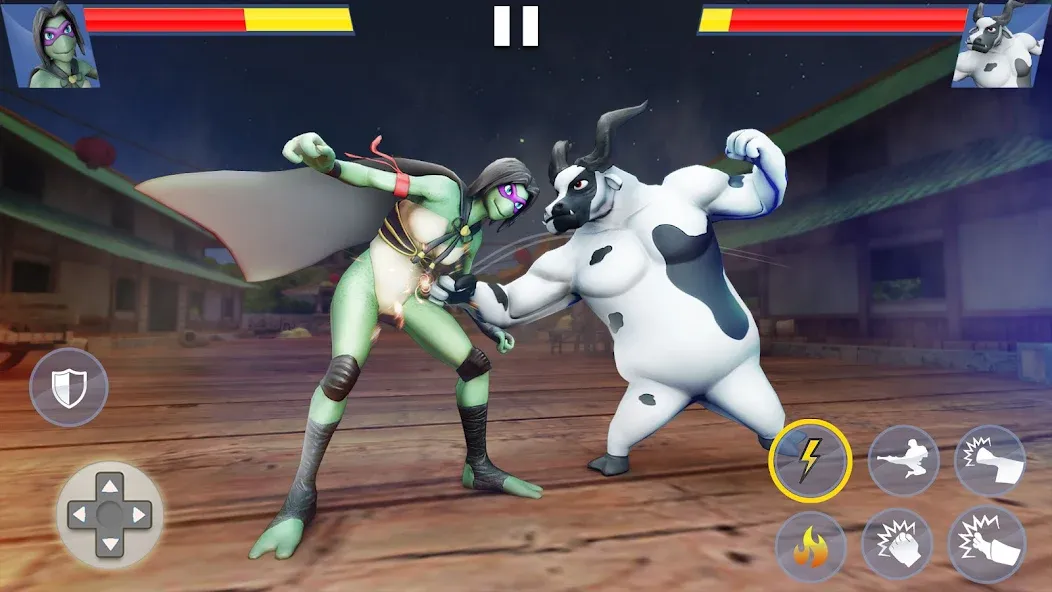 Kung Fu Animal: Fighting Games [MOD: безлимитные деньги и открыты все бойцы] Screenshot 3