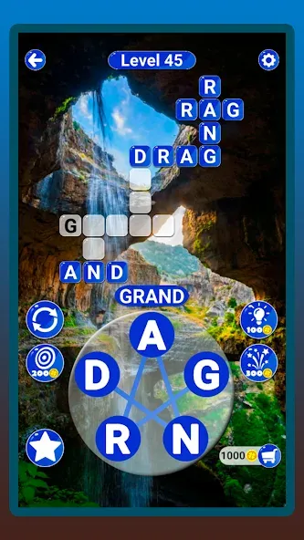 Around the Word: Crossword Puz [MOD: безлимитные подсказки и монеты] Screenshot 5