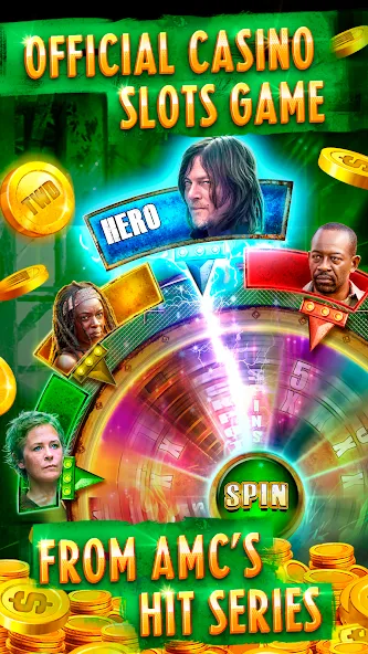 The Walking Dead Casino Slots [MOD: безлимитные монеты и бонусы] Screenshot 2