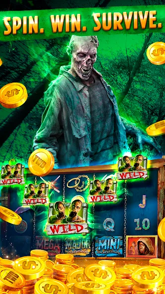 The Walking Dead Casino Slots [MOD: безлимитные монеты и бонусы] Screenshot 3