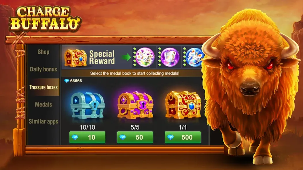 Charge Buffalo Slot-TaDa Games [MOD: безлимитные монеты и бонусы] Screenshot 4