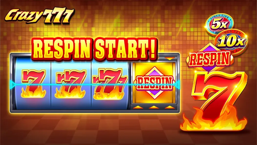 Crazy 777 Slot-TaDa Games [MOD: безлимитные монеты и бонусы] Screenshot 2