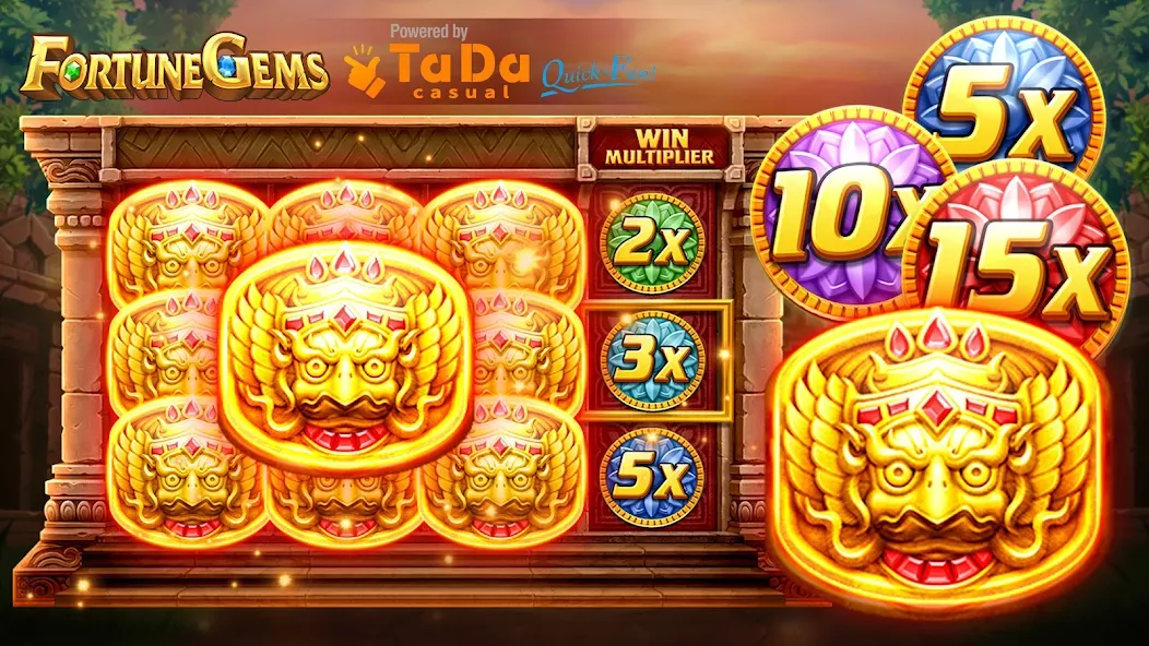 Slot Fortune Gems-TaDa Games [MOD: безлимитные монеты и бонусы] Screenshot 1