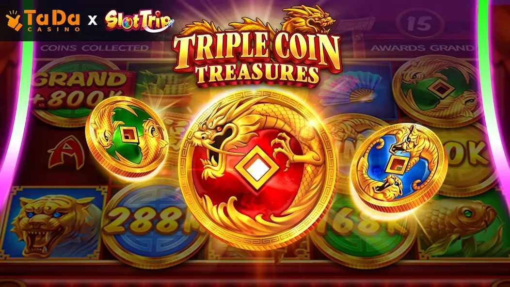 SlotTrip Casino - TaDa Slots [MOD: безлимитные монеты и бонусы] Screenshot 1