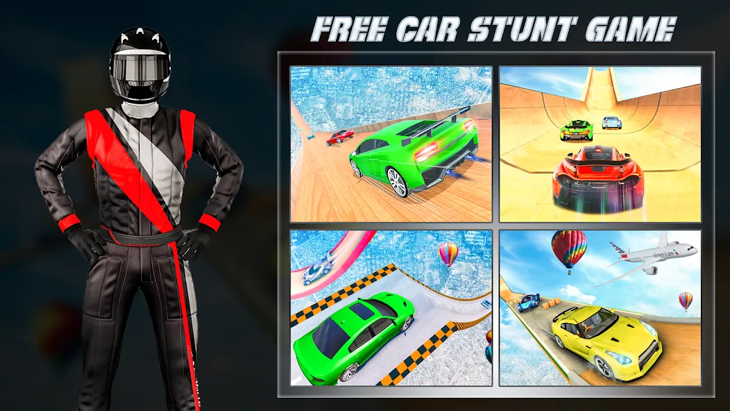 Ramp Car Game - Car Stunt [MOD: безлимитные деньги и все машины открыты] Screenshot 3