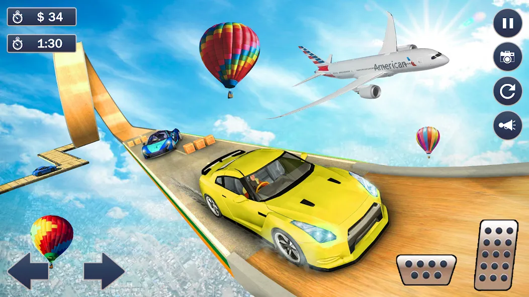 Ramp Car Game - Car Stunt [MOD: безлимитные деньги и все машины открыты] Screenshot 5