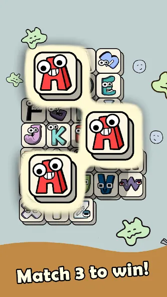 Alphabet Magic Tiles Match 3D [MOD: без рекламы и открыты все уровни] Screenshot 5