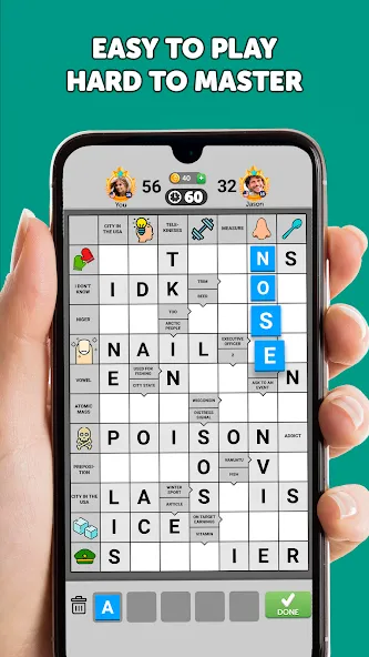 Wordgrams - Crossword &amp; Puzzle [MOD: безлимитные подсказки и жизни] Screenshot 2