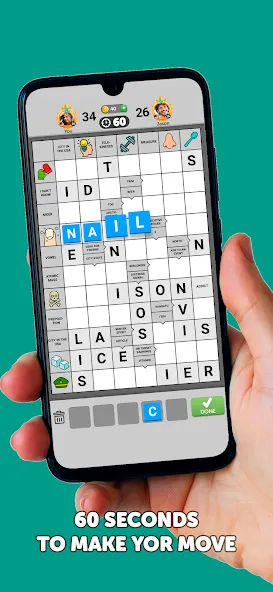 Wordgrams - Crossword &amp; Puzzle [MOD: безлимитные подсказки и жизни] Screenshot 5