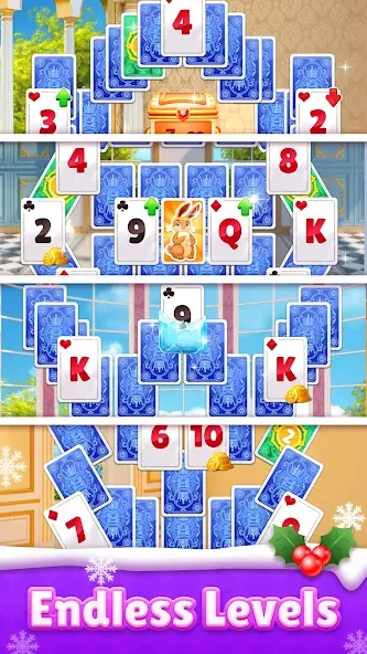 Royal Solitaire Tripeaks [MOD: безлимитные монеты и жизни] Screenshot 3
