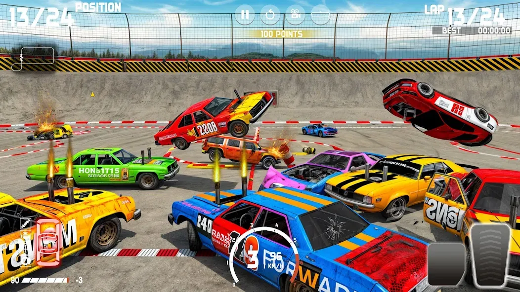Demolition Derby: Car Games [MOD: безлимитные деньги и топливо] Screenshot 2