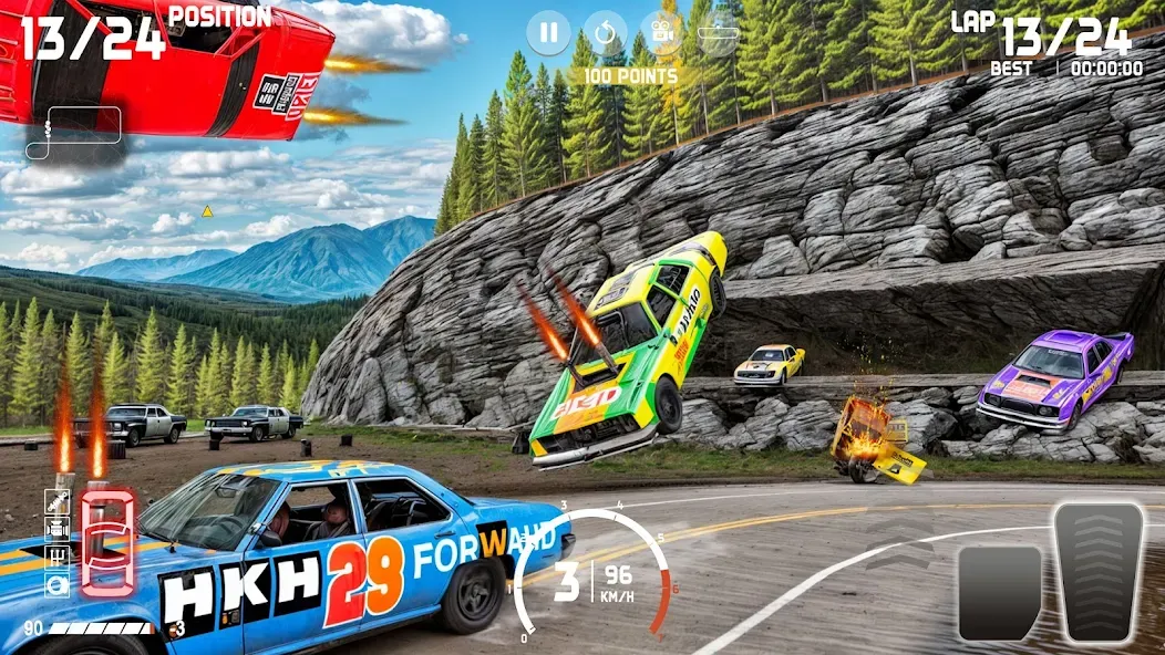 Demolition Derby: Car Games [MOD: безлимитные деньги и топливо] Screenshot 3