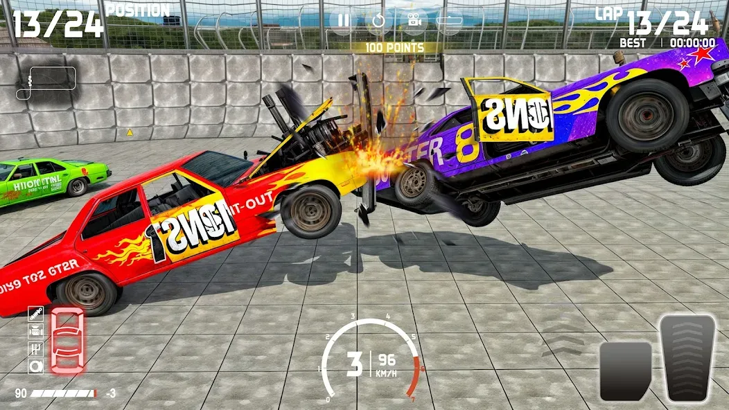 Demolition Derby: Car Games [MOD: безлимитные деньги и топливо] Screenshot 5