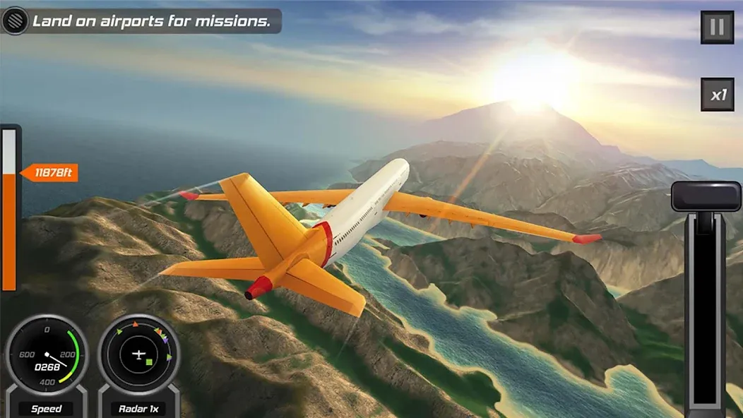Flight Pilot: 3D Simulator [MOD: безлимитное топливо и открыты все самолёты] Screenshot 5