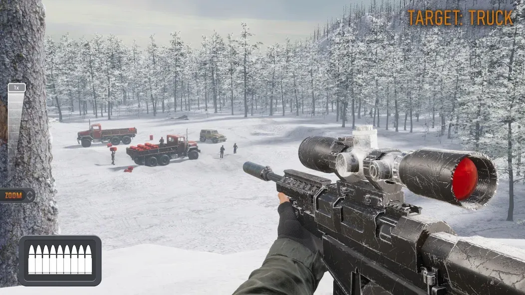 Sniper 3D：Gun Shooting Games [MOD: безлимитные деньги и оружие] Screenshot 1