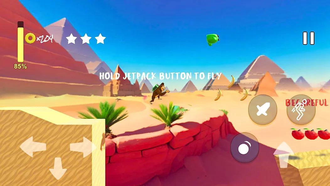 Monkey jungle run kong gorilla [MOD: безлимитные монеты и жизни] Screenshot 3