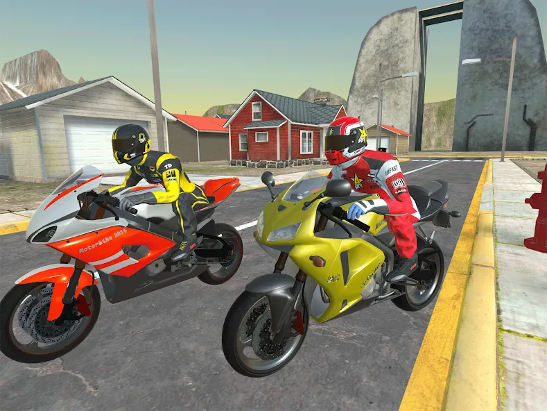 Moto bike Driving: Mega Ramp [MOD: безлимитные деньги и всё открыто] Screenshot 2