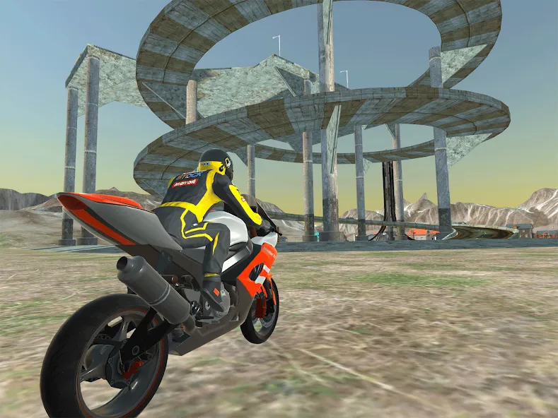 Moto bike Driving: Mega Ramp [MOD: безлимитные деньги и всё открыто] Screenshot 3