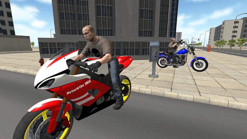 Bike Driving: Police Chase [MOD: безлимитные деньги и топливо] Screenshot 4